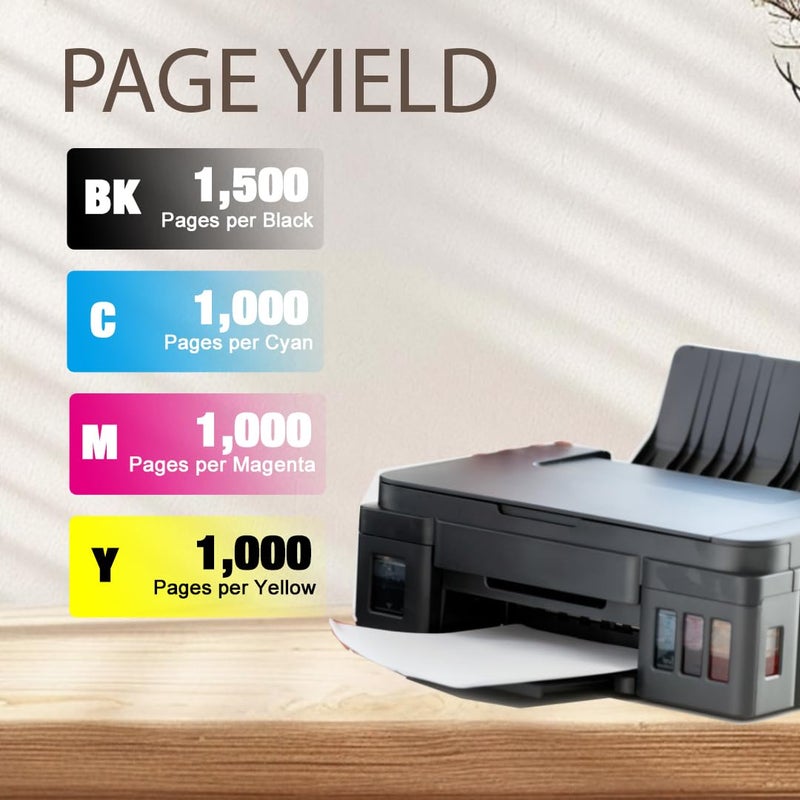 ColorPrint عبوة حبر بديلة متوافقة من ColorPrint 4 عبوات لطابعات Samsung CLP325 CLT407S CLT-407S 407S تعمل مع CLP-325 CLP-320 CLP-320N CLP 325W 326 CLX-3180 CLX-3185FW CLX-3185N CLX-3186 (BCMY) - Image 3
